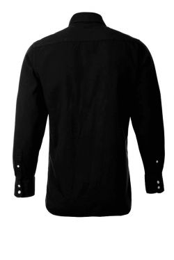 Fine Cotton Twill Shirt Black #3