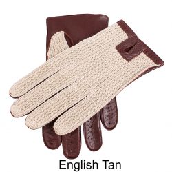 Mens Cotton Crochet Driving Glove #2