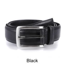 Mens Textured Leather Belt #2