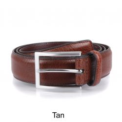 Mens Textured Leather Belt