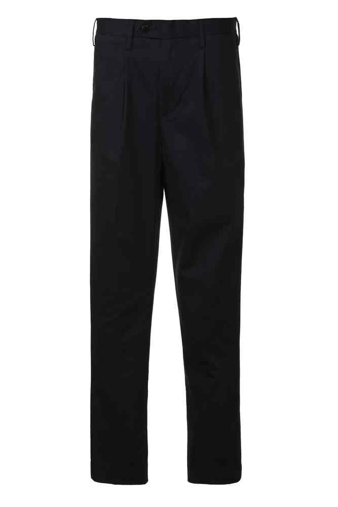 Mens Luxury Chinos Pleated Trousers Navy, Chinos Alexanders of London