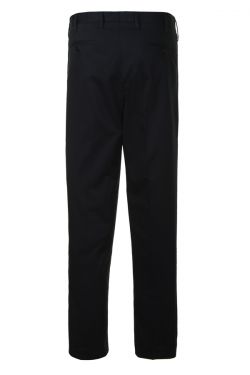 Mens Luxury Chinos Pleated Trousers Navy #3