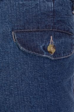 Mens Single Pleated Denim Chino (A016) #8