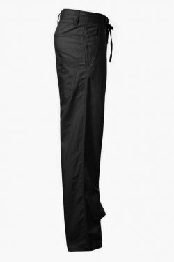 Trousers Linen Drawstring Black Summer Special #4