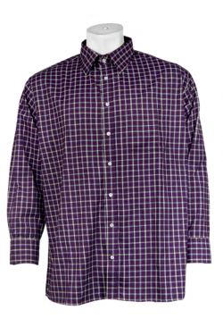 Cotton/polyester Casual Check Shirt #1