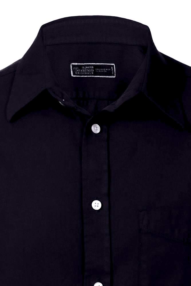 Fine Cotton Twill Shirt Dark Navy, Shirts Alexanders of London